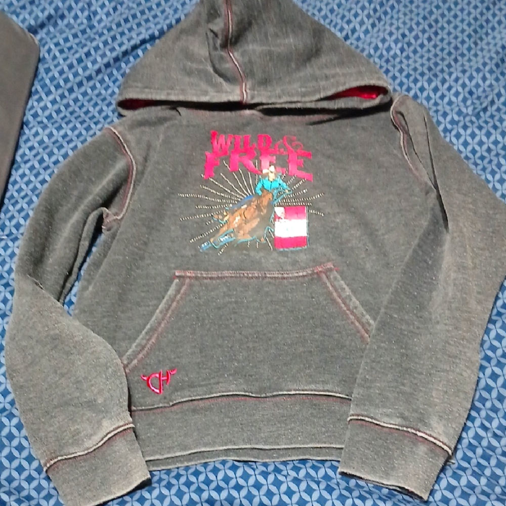 Cowgirl Hardware Kids Hoodie - Gray